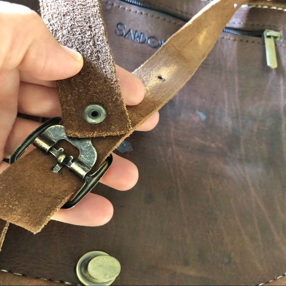 Sardonyx bohemian brown crossbody bag - Picture 7 of 7